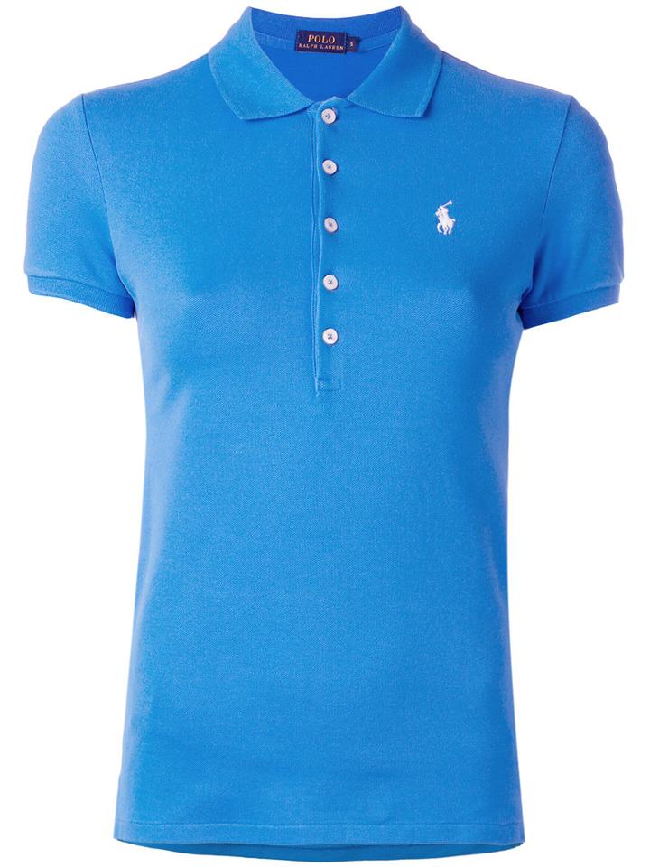 Polo Ralph Lauren - Classic Polo Top - Women - Cotton/spandex/elastane - Xs, Blue, Cotton/spandex/elastane