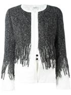 Aviù Fringed Detail Cardigan - White