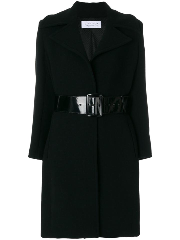 Gianluca Capannolo Belted Coat - Black