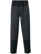 Cédric Charlier Embroidered Casual Trousers - Grey
