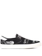 Amiri Music Note Slip On Shoes - Black