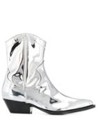 Philosophy Di Lorenzo Serafini Metallic Cow Boy Boots - Silver
