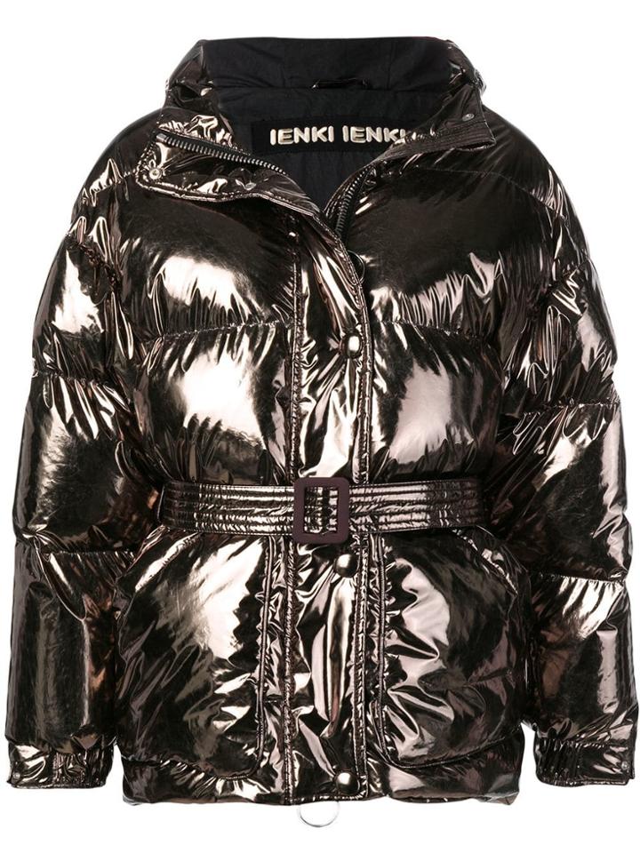 Ienki Ienki Foil-like Puffer Jacket - Metallic