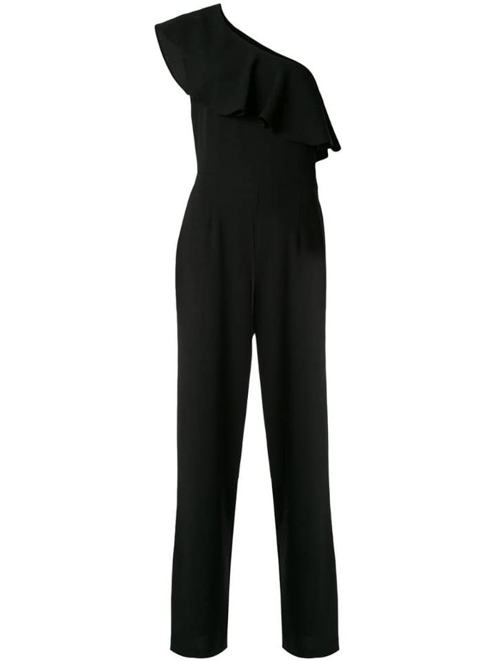 Paul & Joe Ruffled One Shoulder Jumpsuit - Black