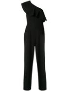 Paul & Joe Ruffled One Shoulder Jumpsuit - Black