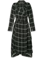 Roland Mouret Frayed Edge Trench Coat - Black