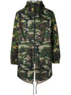 Lc23 - Camouflage Hooded Coat - Men - Polyester - M, Green, Polyester