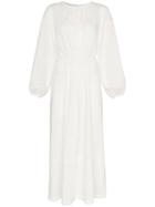 Matteau Side Split Cotton Dress - White