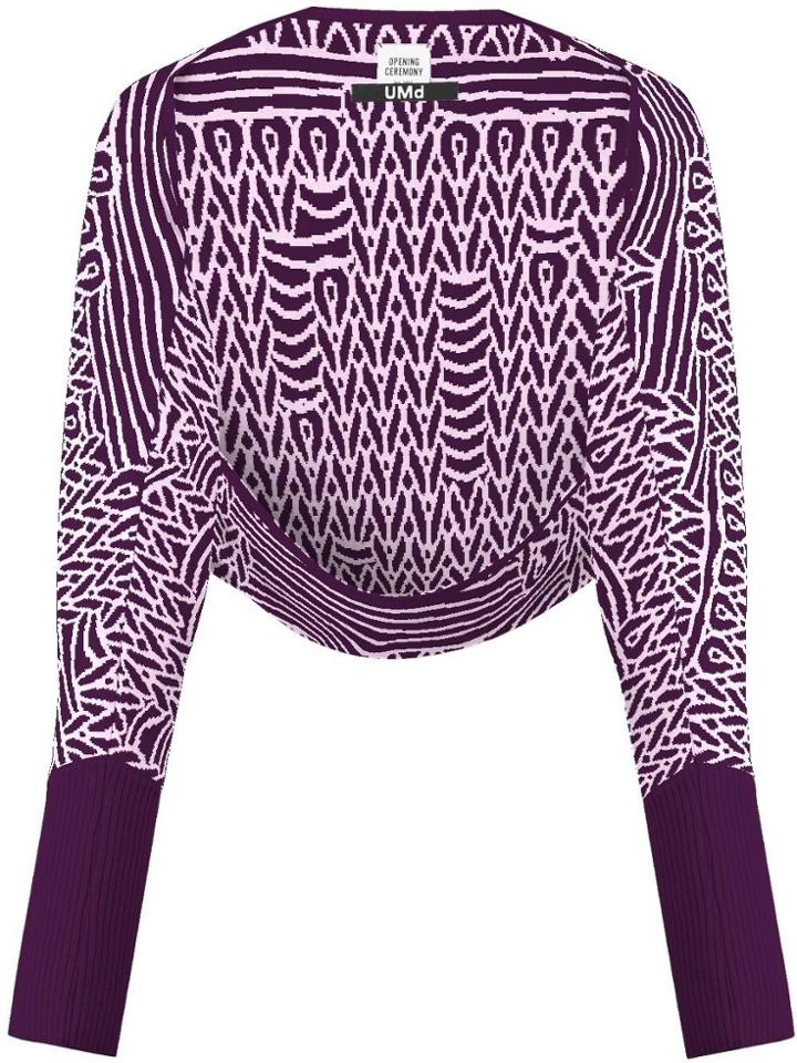 Opening Ceremony Umd X Opening Ceremony Shrug Cardigan - Pink & Purple