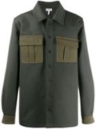 Loewe Contrast Pockets Shirt Jacket - Green