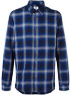 Ps By Paul Smith Plaid Shirt, Men's, Size: Small, Blue, Cotton/spandex/elastane