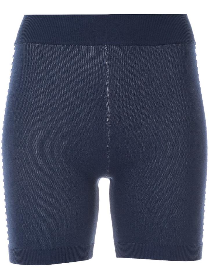 Nagnata Bodhi Side Stripe Biker Shorts - Blue