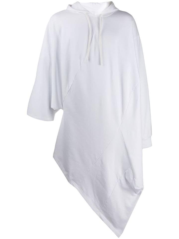 Joe Chia Asymmetric Hem Hoodie - White