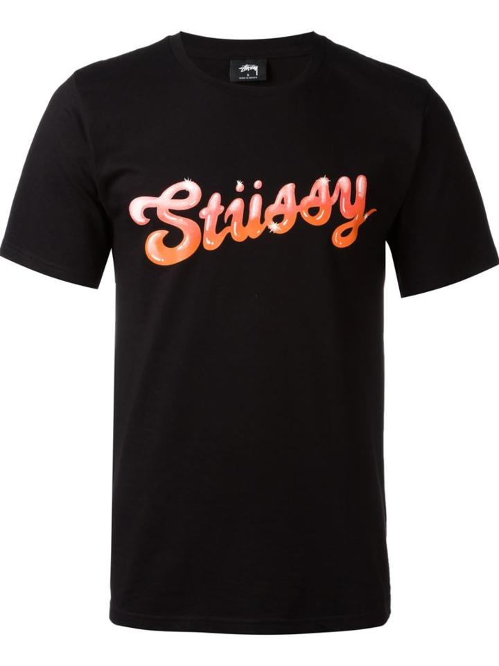 Stussy Polished T-shirt, Men's, Size: S, Black, Cotton