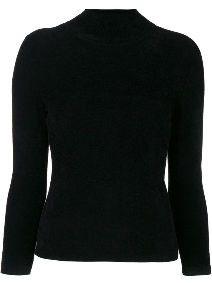 Alberta Ferretti Slim-fit Jumper - Black