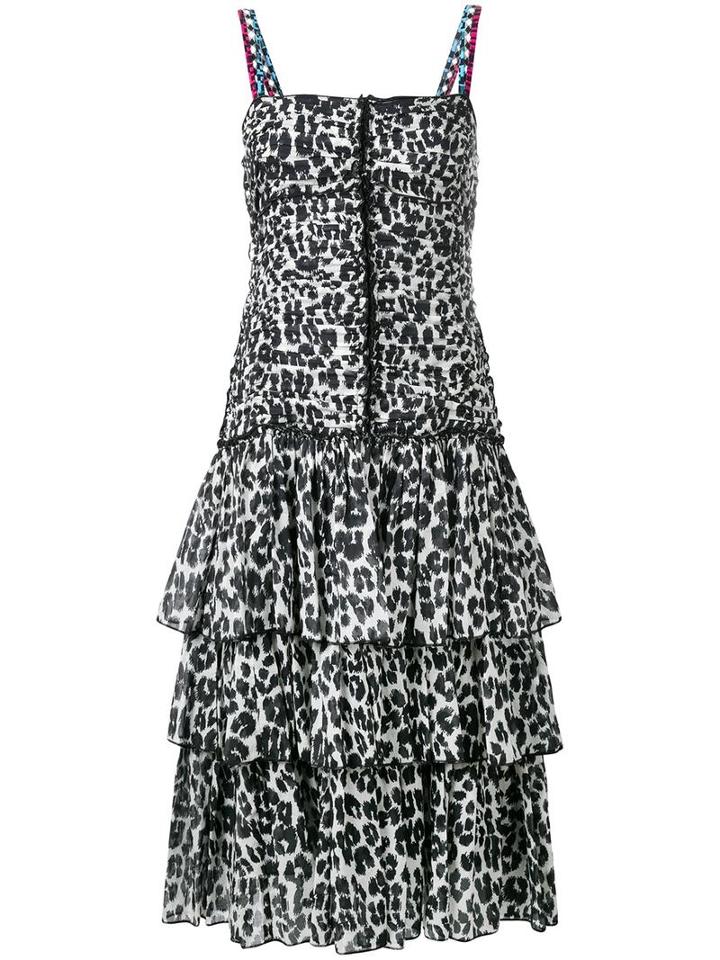 Marc Jacobs Leopard Print Dress, Women's, Size: 2, Black, Cotton