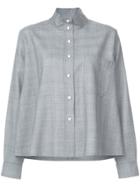 Rachel Comey Box Fit Band Collar Shirt - Grey