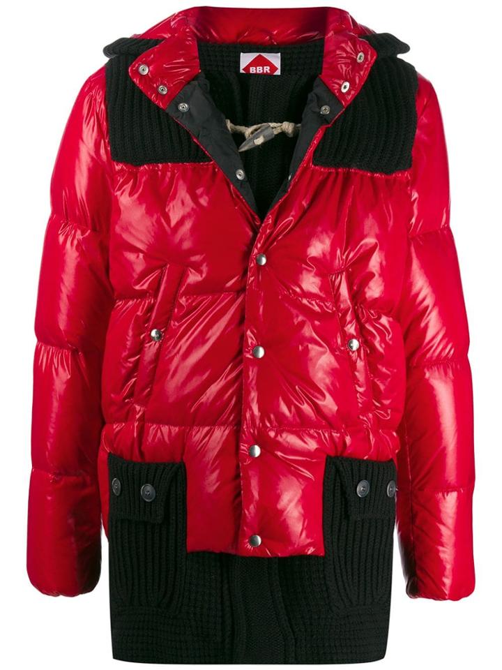 Bark B Rules Ribbed Padded Coat - Red
