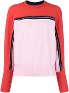 Sportmax Two-tone Knit Jumper - Red