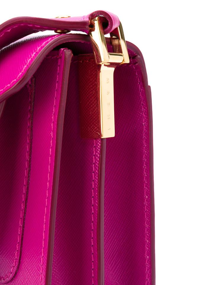 Marni - Trunk Shoulder Bag - Women - Leather - One Size, Pink/purple, Leather