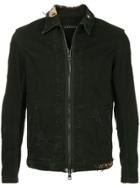 Roarguns Distressed Denim Jacket - Black