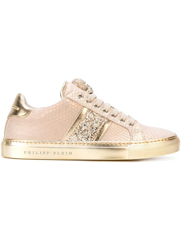 Philipp Plein Lace-up Sneakers - Yellow & Orange
