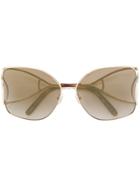 Chloé Eyewear Framed Sunglasses - Metallic
