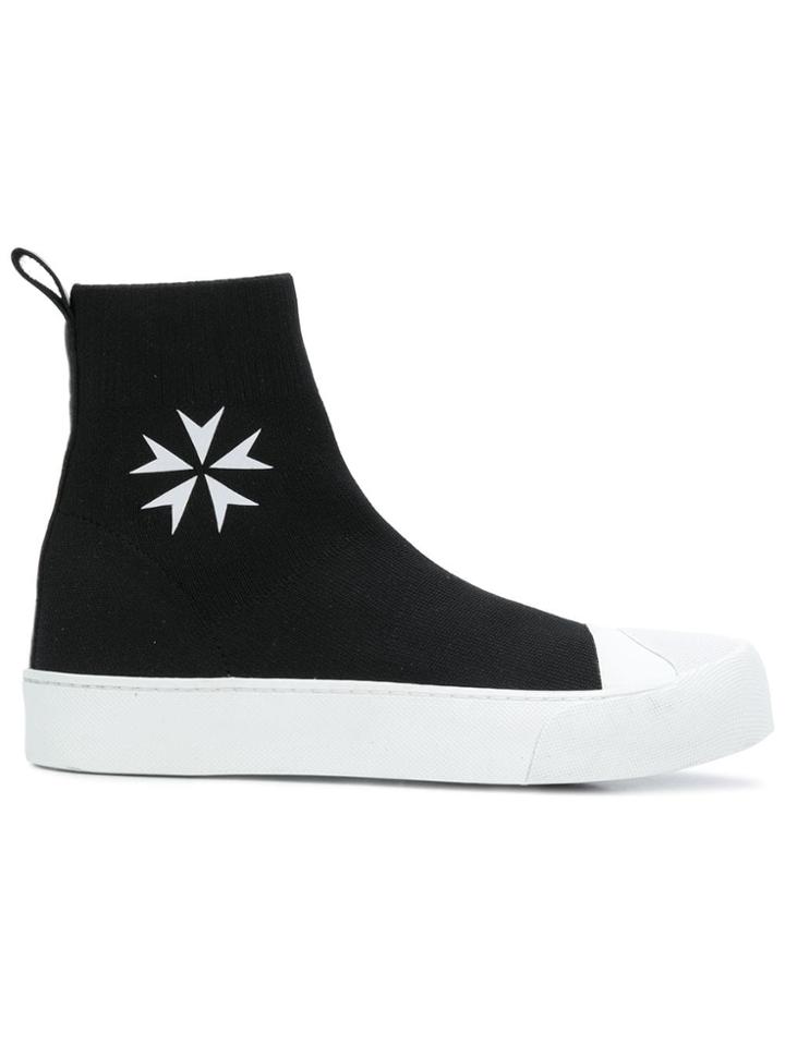 Neil Barrett Sock Skate Hi-top Sneakers - Black