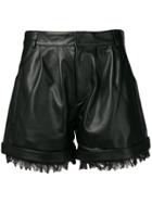 Federica Tosi Frayed Shorts - Black