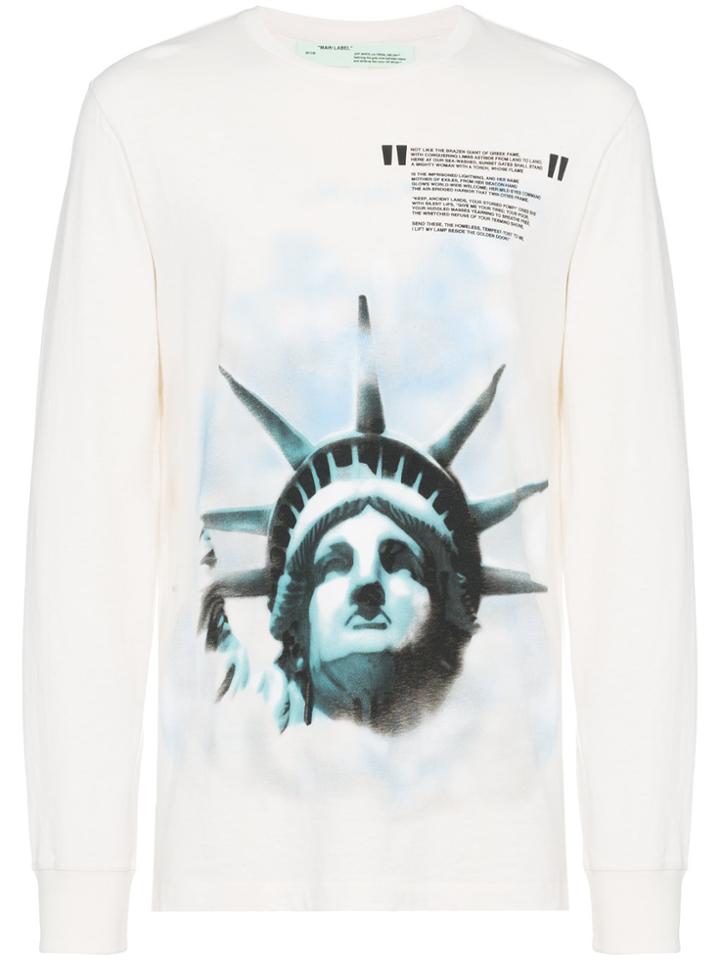 Off-white Statue Of Liberty Longsleeved T Shirt
