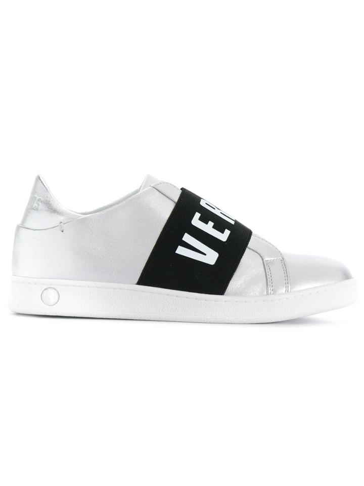 Versus Branded Band Sneakers - Metallic
