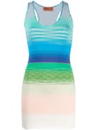 Missoni Mare Striped Pattern One-piece - Blue
