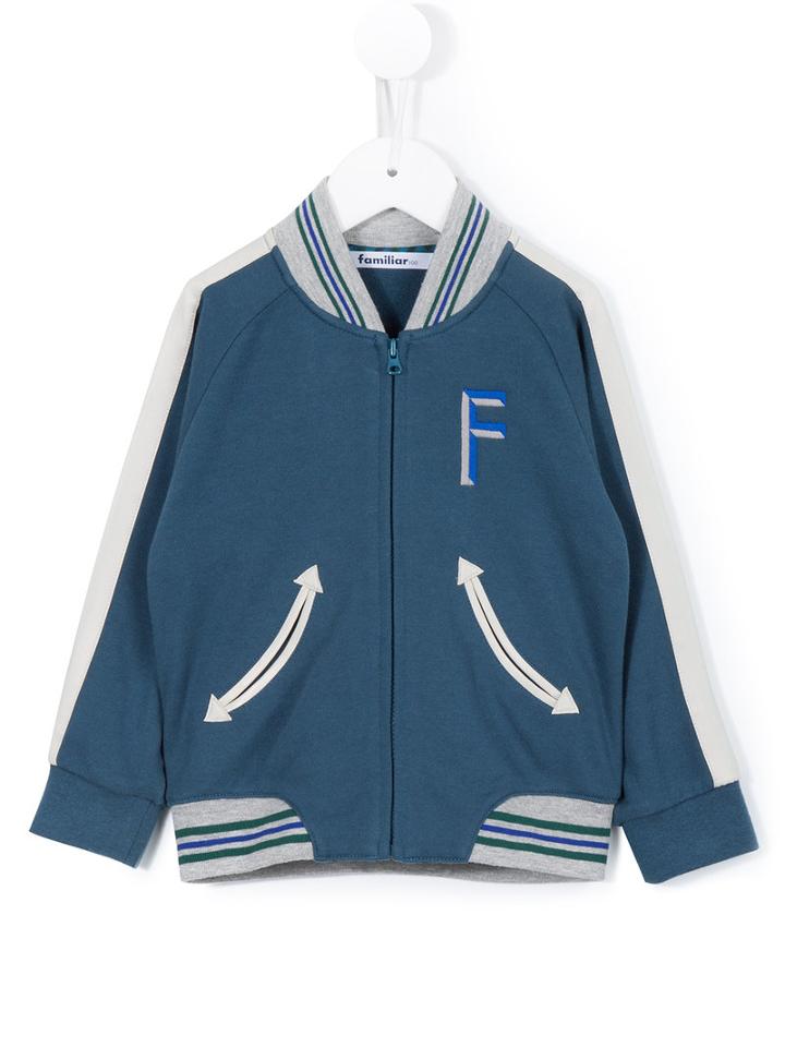 Familiar Zipped Bomber Jacket, Boy's, Size: 7 Yrs, Blue