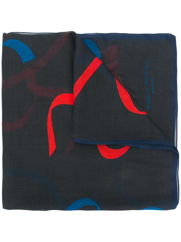 Sonia Rykiel Printed Scarf - Blue