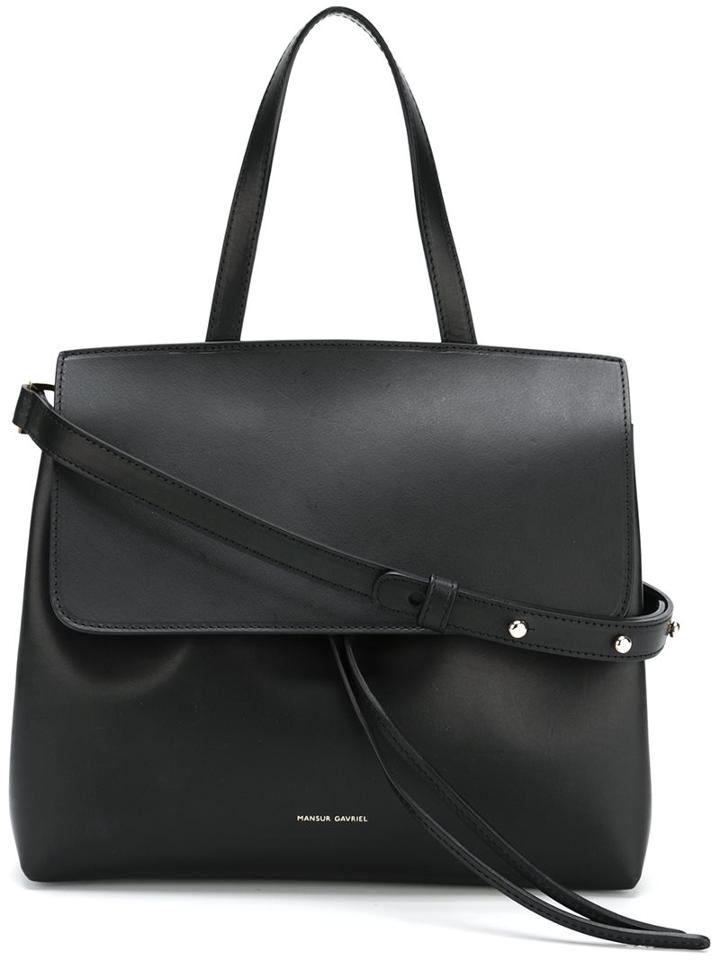 Mansur Gavriel Flap Shoulder Bag, Women's, Black
