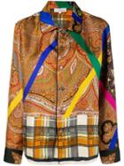 Pierre-louis Mascia Embroidered Long-sleeve Shirt - Yellow