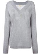 Michael Michael Kors Perforated Detail Sweatshirt - Grey