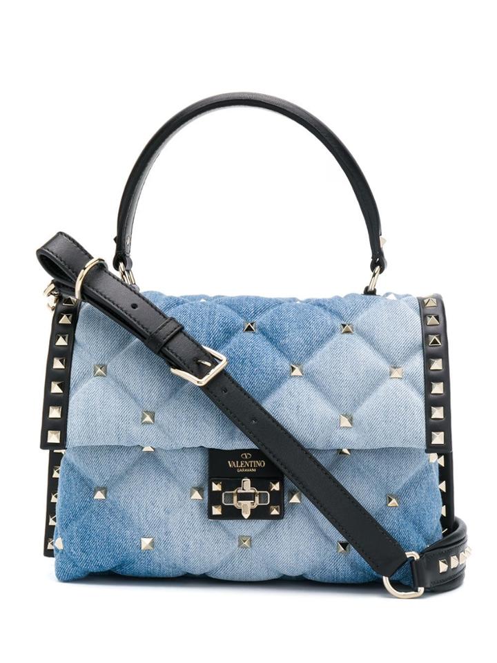 Valentino Candystud Denim Mini Bag - Blue