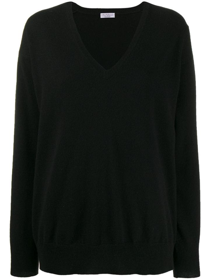 Brunello Cucinelli Slouchy Jumper - Black