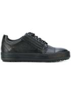 Baldinini Textured Lace-up Sneakers - Black