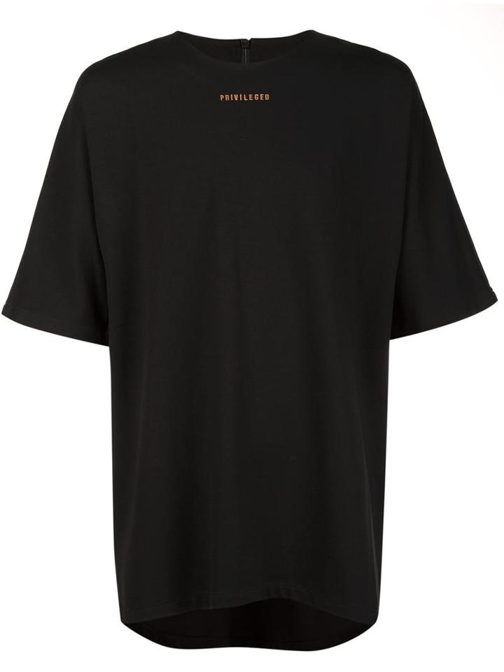 Ne. Sense Oversized T-shirt, Men's, Size: Large, Black, Cotton/elastodiene