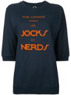 The Upside 'nerds' Print Sweatshirt - Blue