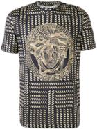 Versace - Logo Print T-shirt - Men - Cotton - M, Blue, Cotton