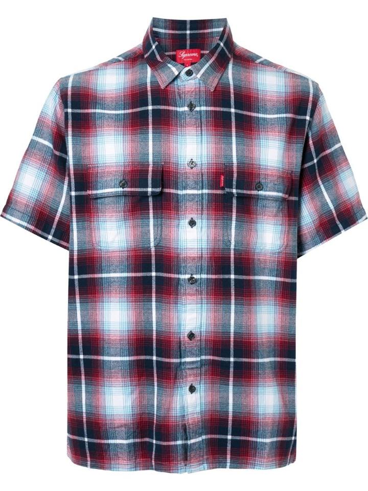 Supreme Plaid Flannel Shirt - White