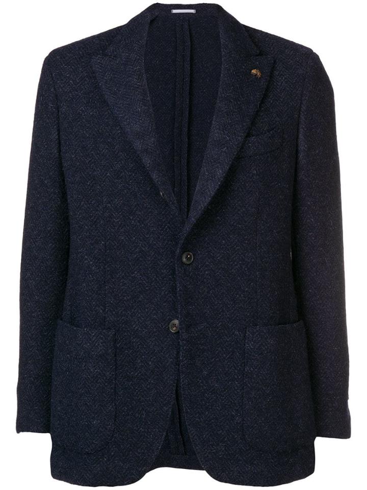 Gabriele Pasini Classic Tailored Blazer - Blue