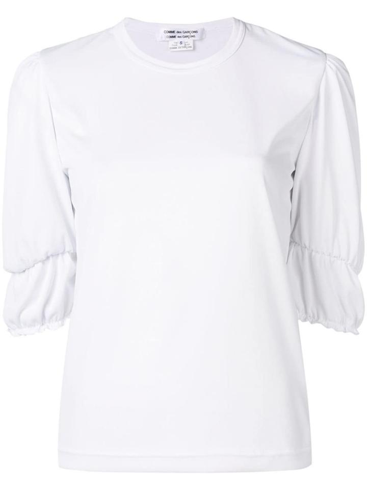 Comme Des Garçons Comme Des Garçons Blouse With Ballon Sleeves - White
