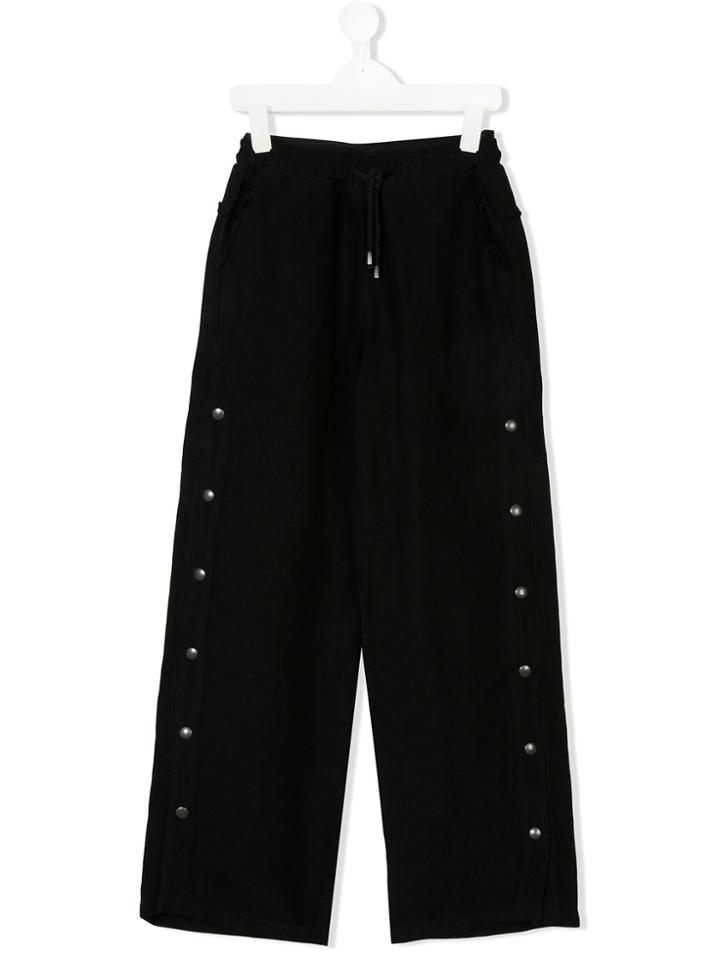 Andorine Teen Snap Fastening Trousers - Black
