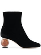 Loewe Embellished Ankle Boots - Black