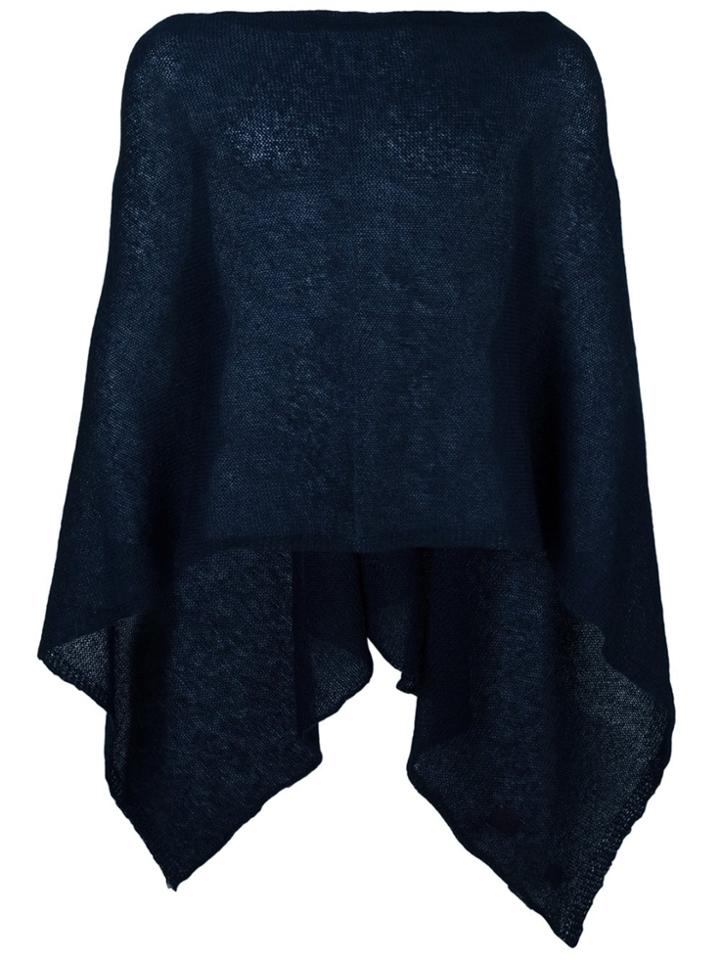 Al Duca D'aosta 1902 Semi-sheer Knitted Short Cape - Blue