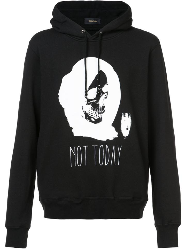 Undercover Not Today Printed Hoodie - Black